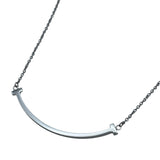 ティファニー TIFFANY＆CO Tスマイルネックレススモール ホワイトゴールド Au750 ジュエリー