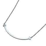 ティファニー TIFFANY＆CO Tスマイルネックレススモール ホワイトゴールド Au750 ジュエリー