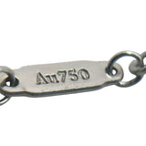 ティファニー TIFFANY＆CO Tスマイルネックレススモール ホワイトゴールド Au750 ジュエリー