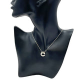 セリーヌ CELINE Cロゴネックレス プラチナ Pt900/850/ダイヤモンド/ルビー 　 ジュエリー