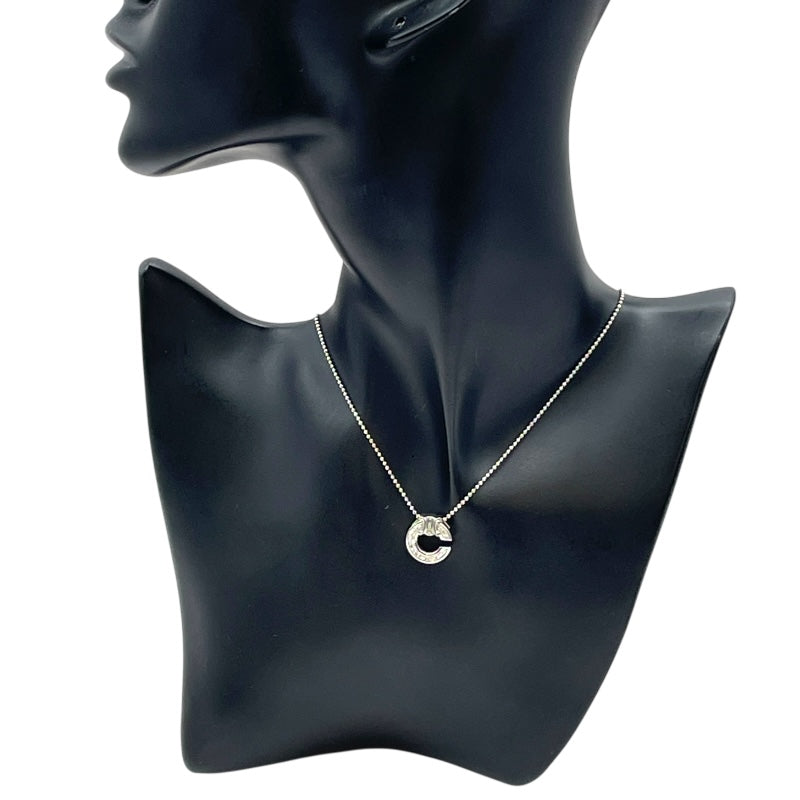 セリーヌ CELINE Cロゴネックレス プラチナ Pt900/850/ダイヤモンド/ルビー 　 ジュエリー