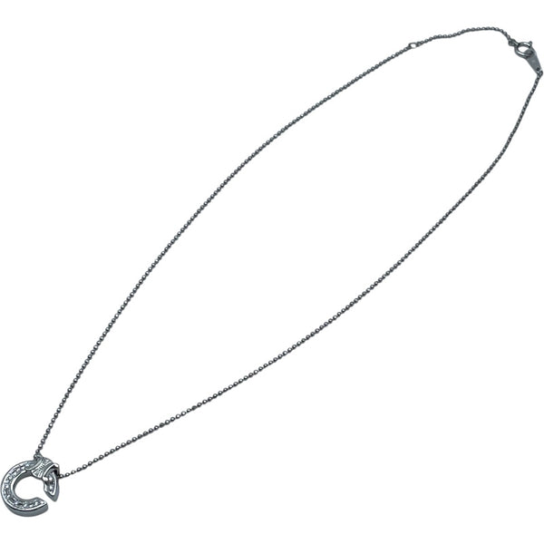 セリーヌ CELINE Cロゴネックレス プラチナ Pt900/850/ダイヤモンド/ルビー 　 ジュエリー