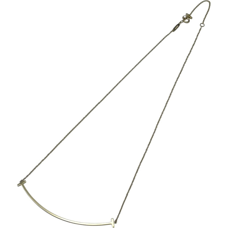 ティファニー TIFFANY＆CO Tスマイルネックレスラージ ゴールド Au750 ジュエリー