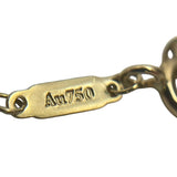 ティファニー TIFFANY＆CO Tスマイルネックレスラージ ゴールド Au750 ジュエリー