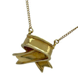 ティファニー TIFFANY＆CO クロスリボンネックレス ゴールド 750 ジュエリー