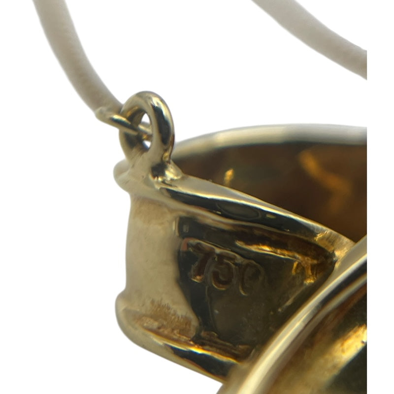 ティファニー TIFFANY＆CO クロスリボンネックレス ゴールド 750 ジュエリー