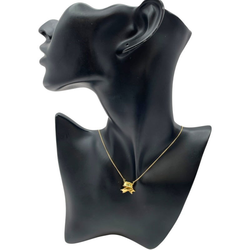 ティファニー TIFFANY＆CO クロスリボンネックレス ゴールド 750 ジュエリー