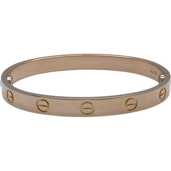 カルティエ Cartier ラブブレス ピンクゴールド Au750 ジュエリー