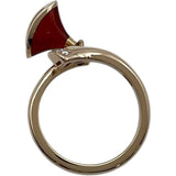 ブルガリ BVLGARI ディーバドリームリング ピンクゴールド Au750/カーネリアン/ダイヤモンド ジュエリー