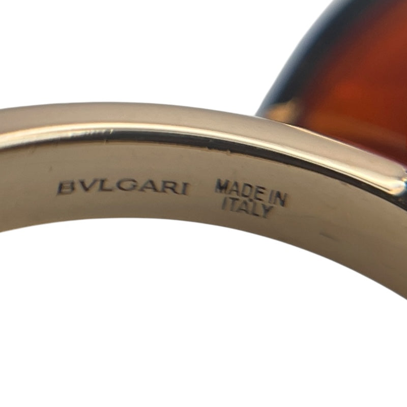 ブルガリ BVLGARI ディーバドリームリング ピンクゴールド Au750/カーネリアン/ダイヤモンド ジュエリー