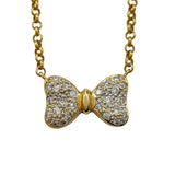 ポンテヴェキオ Ponte Vecchio リボンネックレス ゴールド ダイヤモンド ジュエリー