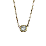 ティファニー TIFFANY＆CO バイザヤードネックレス ゴールド Au750 ジュエリー