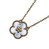 ヴァンクリーフ＆アーペル Van Cleef & Arpels ラッキースプリングプラムブロッサムネックレス ピンクゴールド Au750 マザーオブパール ジュエリー