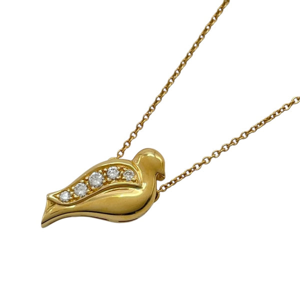 ティファニー TIFFANY＆CO 鳥モチーフネックレス ゴールド 750