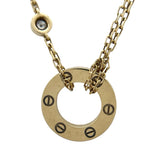 カルティエ Cartier ラブサークルネックレス 2Pダイヤ K18YG ダイヤモンド ジュエリー