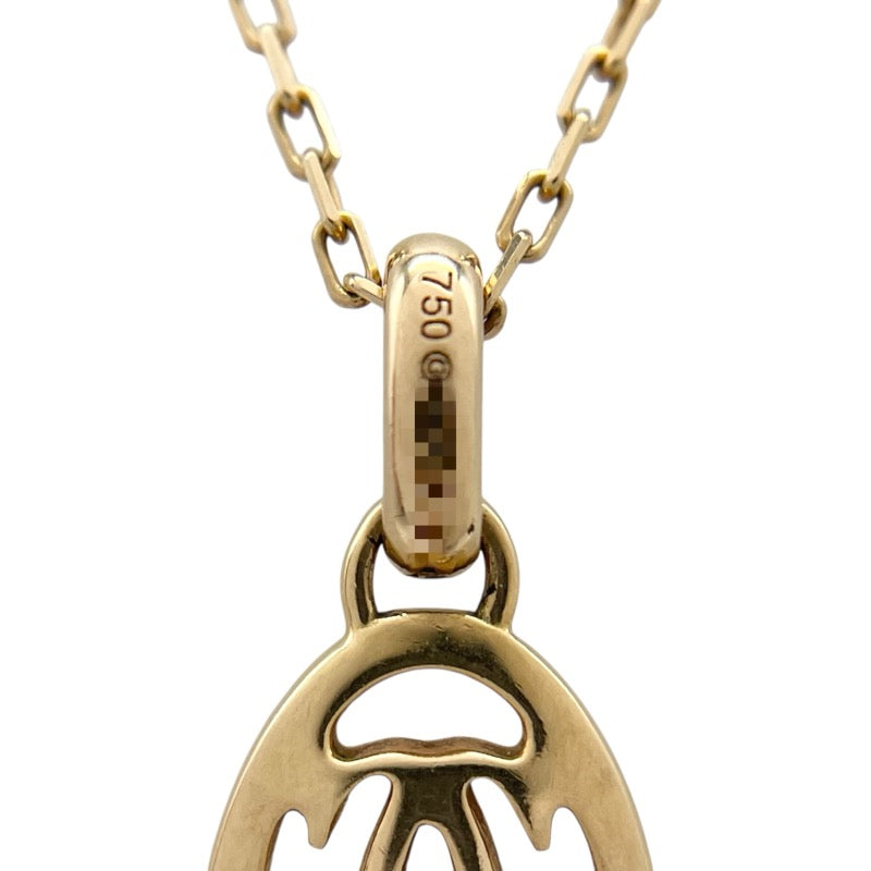 カルティエ Cartier ロゴドゥーブル ダイヤネックレス K18PG 