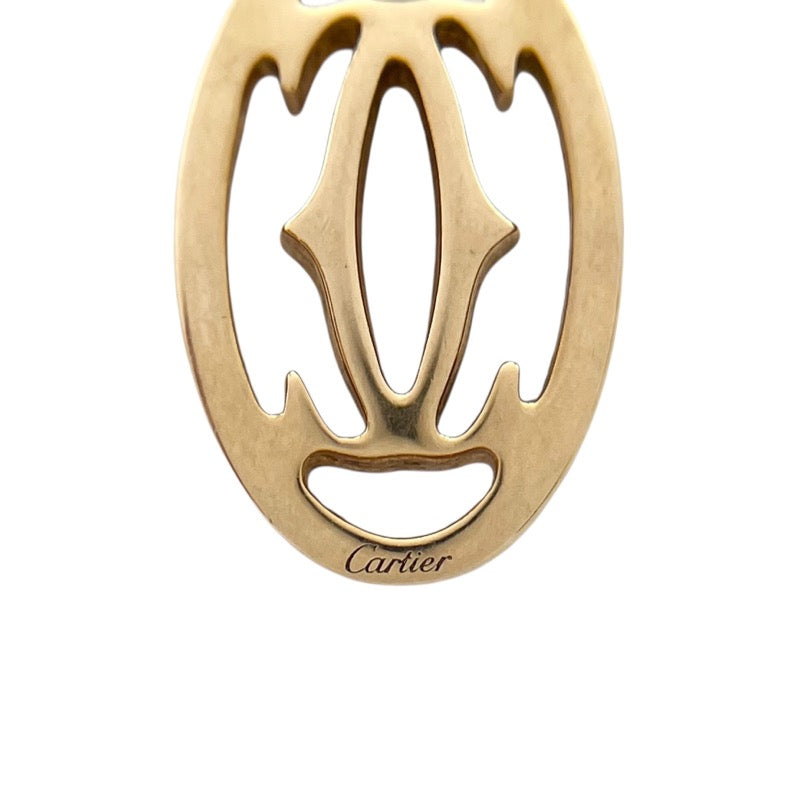 美品★Cartier/カルティエ ロゴ ドゥーブルCネックレス K18PG ダイヤモンド0.1ct■B7219300 Cartier（カルティエ） (新品仕上げ済) ロゴドゥーブル C ダイヤ