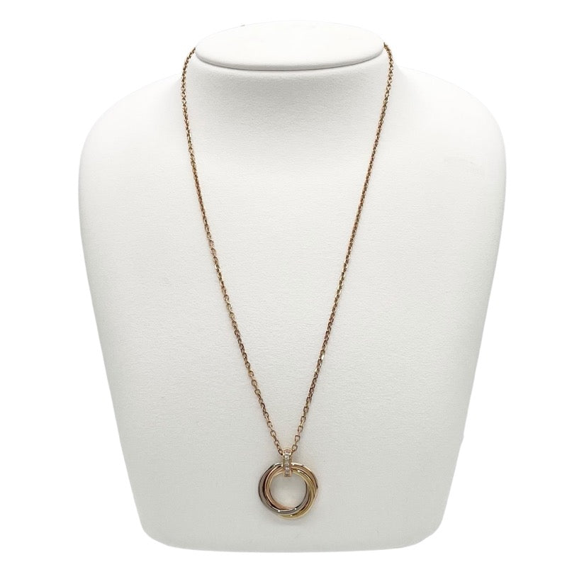 カルティエ Cartier トリニティ ダイヤネックレス イエローゴールド