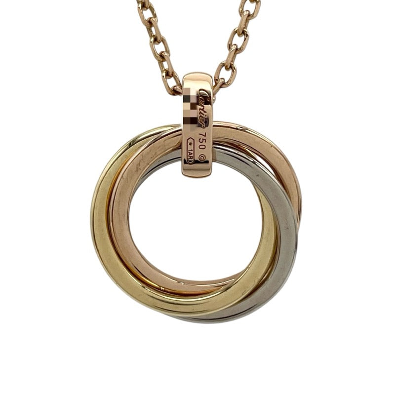 カルティエ Cartier トリニティ ダイヤネックレス イエローゴールド