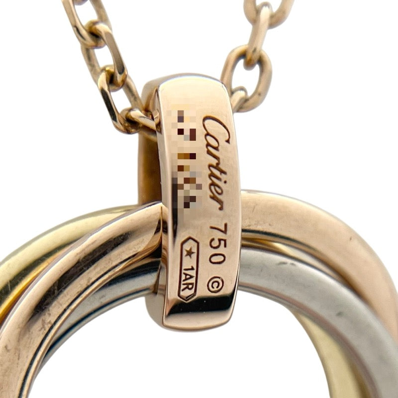 カルティエ Cartier トリニティ ダイヤネックレス イエローゴールド