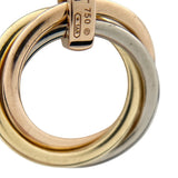 カルティエ Cartier トリニティ ダイヤネックレス イエローゴールド×ホワイトゴールド×ピンクゴールド 750 ダイヤモンド ジュエリー