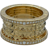 ブルガリ BVLGARI ビーゼロワンロック4バンドリング ゴールド Au750 ジュエリー