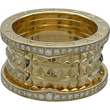 ブルガリ BVLGARI ビーゼロワンロック4バンドリング ゴールド Au750 ジュエリー