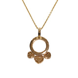 ブルガリ BVLGARI アレグラハートネックレス ゴールド 750PG ジュエリー