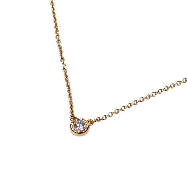 ティファニー TIFFANY＆CO バイザヤードネックレス ゴールド 750PG ジュエリー