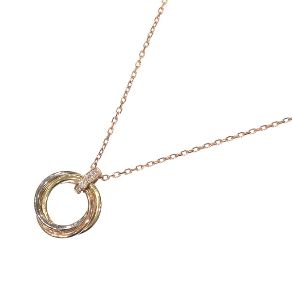 カルティエ Cartier トリニティダイヤネックレス ゴールド 750PG ジュエリー