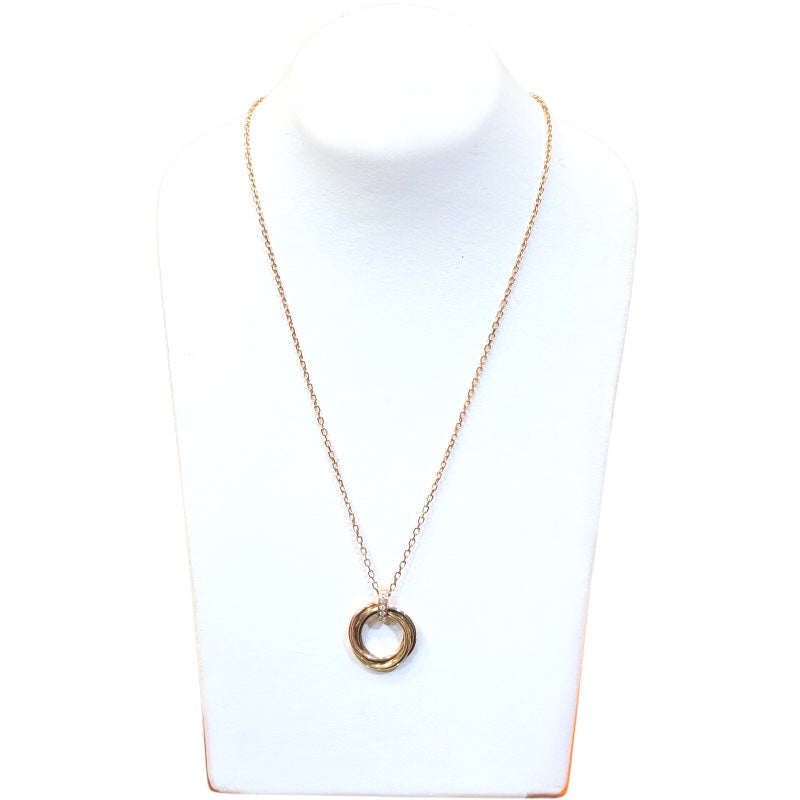 カルティエ Cartier トリニティダイヤネックレス ゴールド 750PG ジュエリー