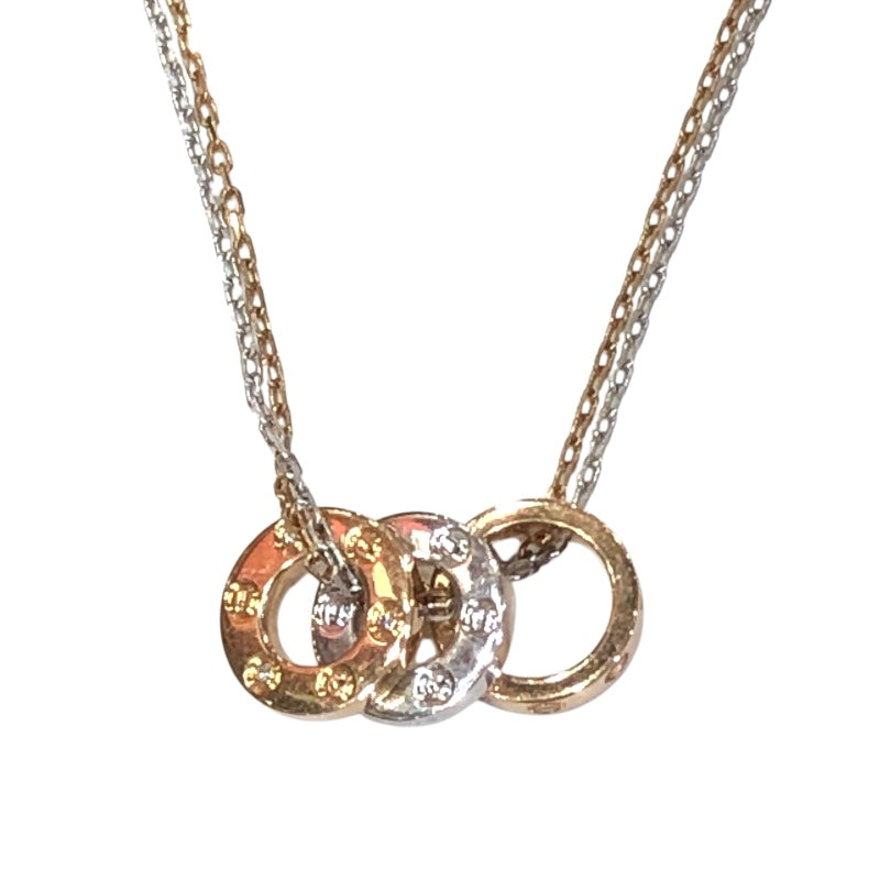 カルティエ Cartier ラブスリーフープダイヤネックレス ゴールド K18ピンクゴールド 750ピンクゴールド ジュエリー