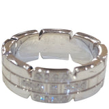 カルティエ Cartier タンクフランセーズ ダイヤリング シルバー 750WG ジュエリー