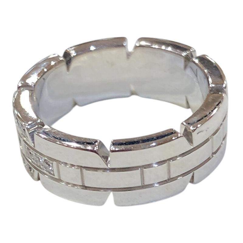 カルティエ Cartier タンクフランセーズ ダイヤリング シルバー 750WG ジュエリー
