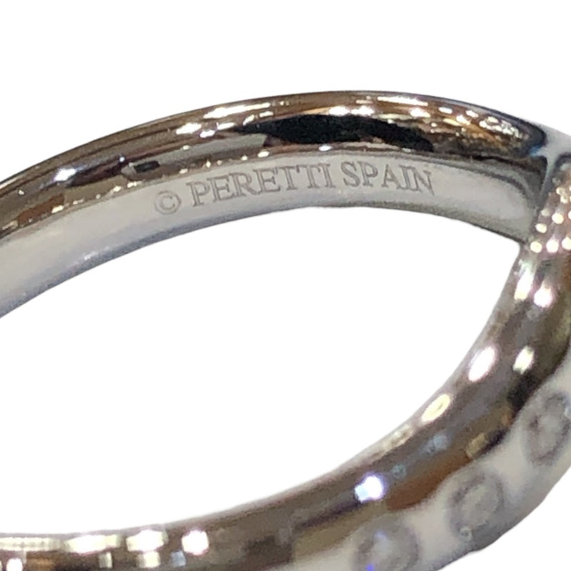 ティファニー TIFFANY＆CO カーブドバンドリング9PD シルバー Pt950 ジュエリー