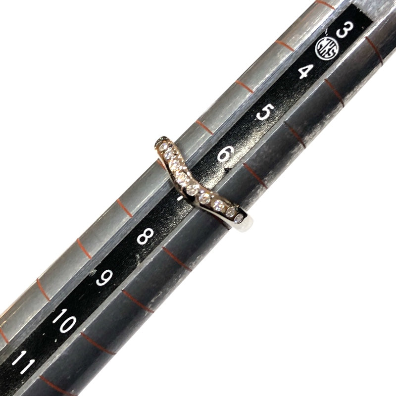 ティファニー TIFFANY＆CO カーブドバンドリング9PD シルバー Pt950 ジュエリー