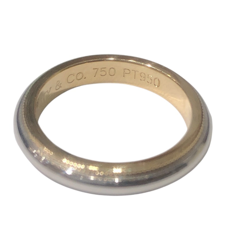 ティファニー TIFFANY＆CO トゥギャザーミルグレインリング K18/PT950 ジュエリー