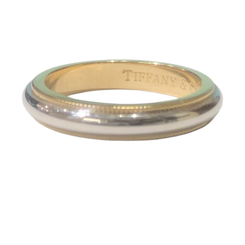 ティファニー TIFFANY＆CO トゥギャザーミルグレインリング K18/PT950 ジュエリー