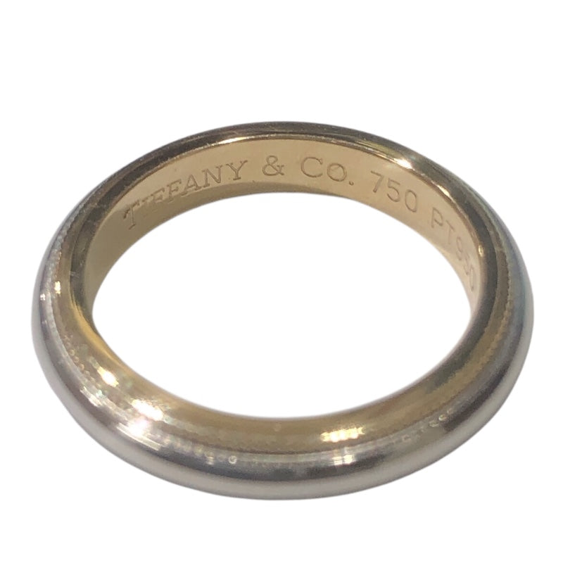 ティファニー TIFFANY＆CO トゥギャザーミルグレインリング K18/PT950 ジュエリー