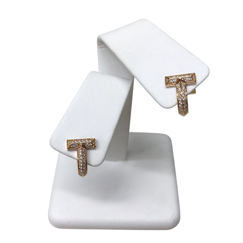 ティファニー TIFFANY＆CO Tワンハギーピアス ゴールド 750PG ジュエリー