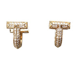 ティファニー TIFFANY＆CO Tワンハギーピアス ゴールド 750PG ジュエリー