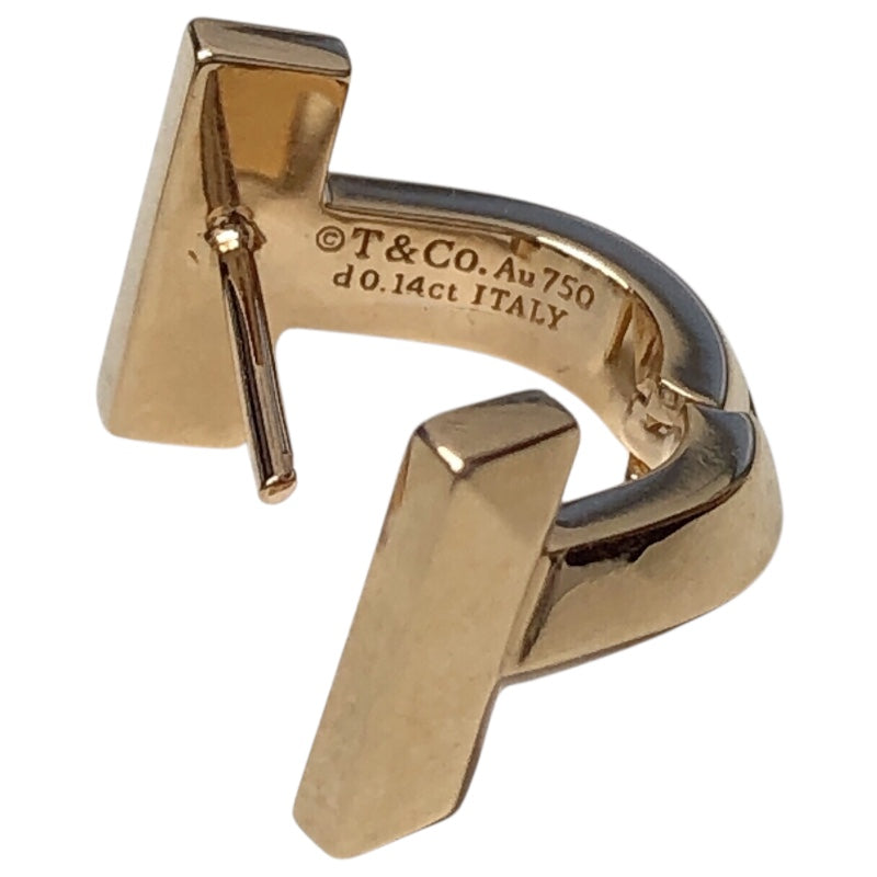 ティファニー TIFFANY＆CO Tワンハギーピアス ゴールド 750PG ジュエリー