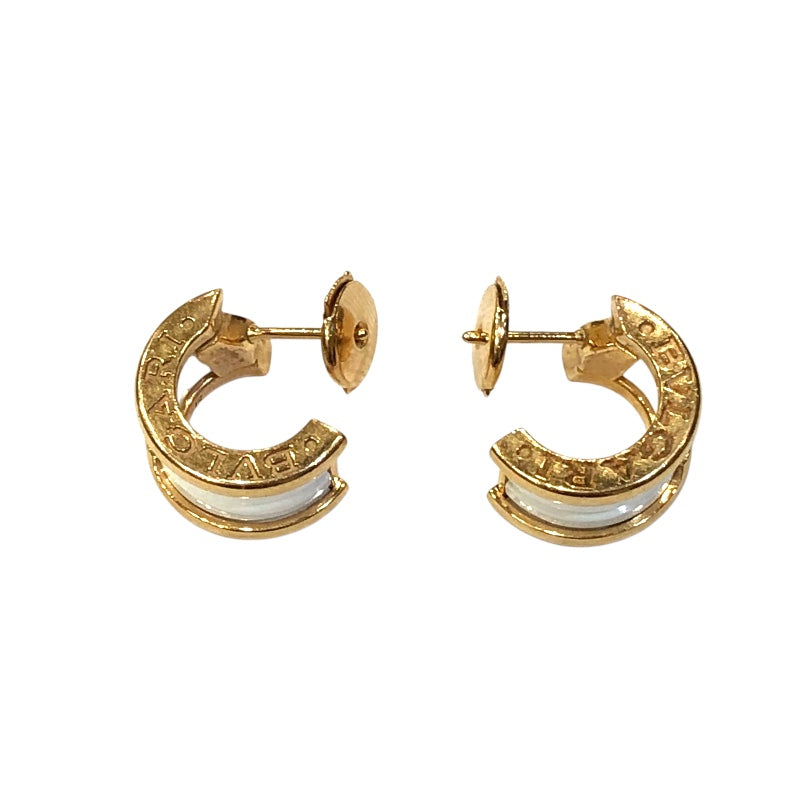 ブルガリ BVLGARI ビーゼロワンピアス ホワイト 750ピンクゴールド/セラミック ジュエリー