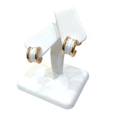 ブルガリ BVLGARI ビーゼロワンピアス ホワイト 750ピンクゴールド/セラミック ジュエリー