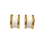 ブルガリ BVLGARI ビーゼロワンピアス ホワイト 750ピンクゴールド/セラミック ジュエリー