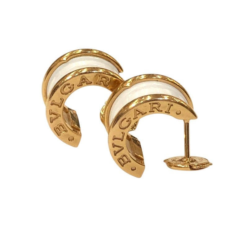 ブルガリ BVLGARI ビーゼロワンピアス ホワイト 750ピンクゴールド/セラミック ジュエリー
