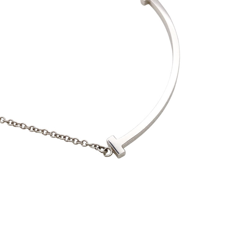 ティファニー TIFFANY＆CO Tスマイルネックレススモール ホワイトゴールド Au750 ジュエリー