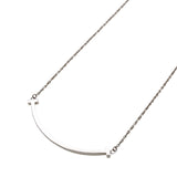 ティファニー TIFFANY＆CO Tスマイルネックレススモール ホワイトゴールド Au750 ジュエリー