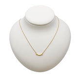 ティファニー TIFFANY＆CO Tスマイル ネックレス マイクロミニ イエローゴールド 750YG ジュエリー