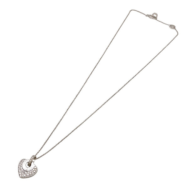 ブルガリ BVLGARI クオーレ　ハート　ネックレス K18WG ダイヤモンド ジュエリー